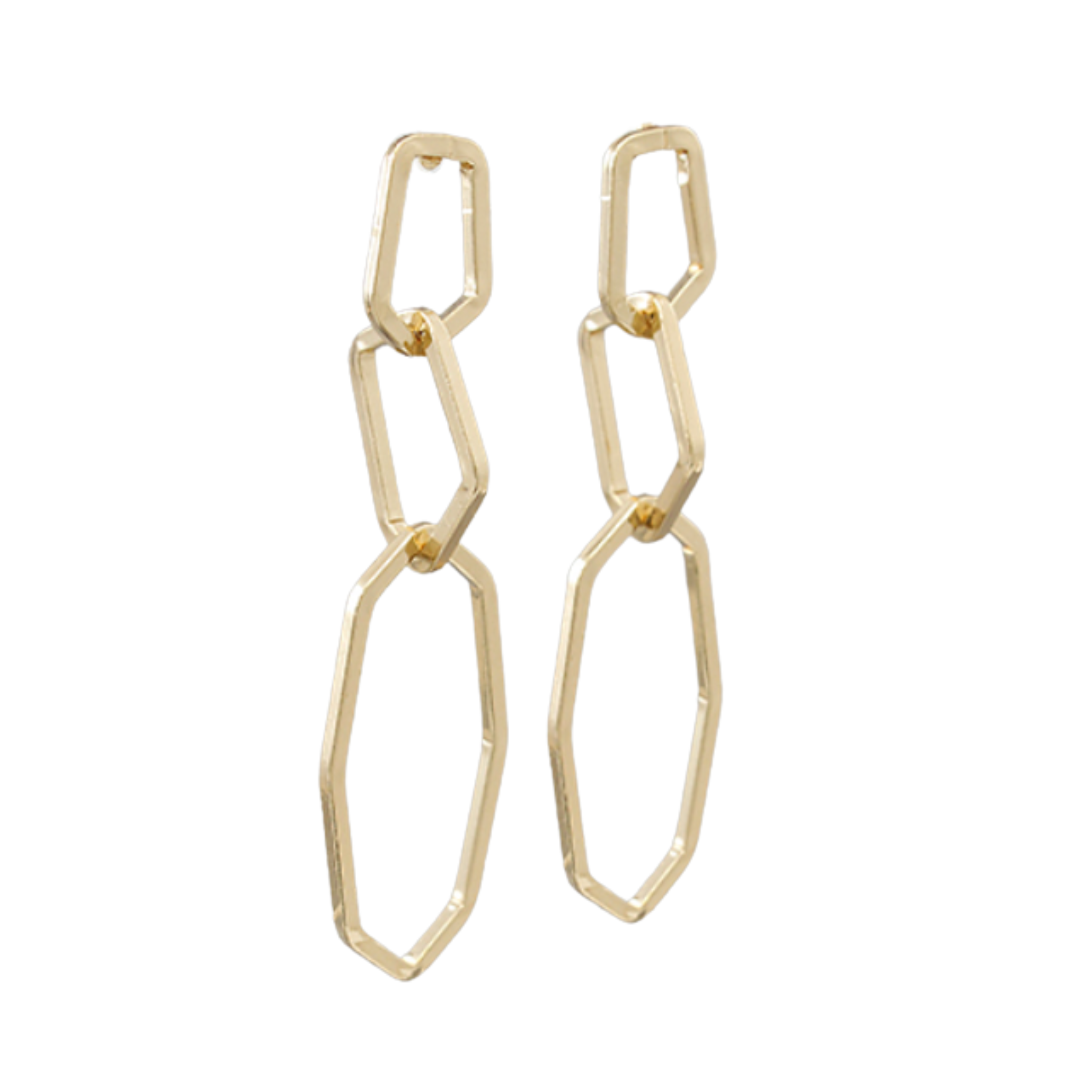 Plated Brass Chain Earings
