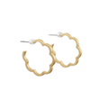 Small Flower Hoops