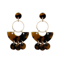 Acetate Circle Geometric Earings
