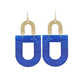 Arch & Geometric Blue Earrings