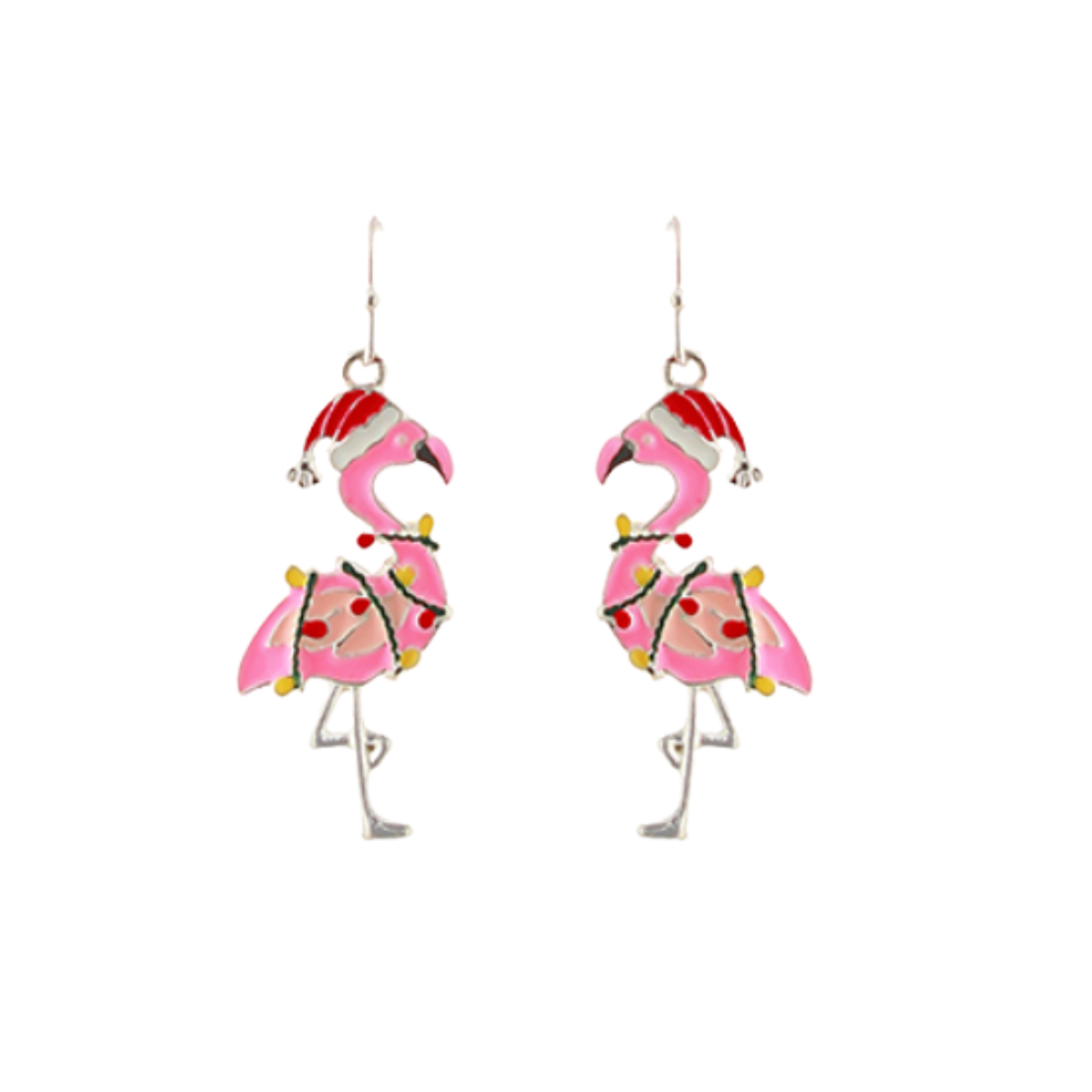 Christmas Flamingo Earrings