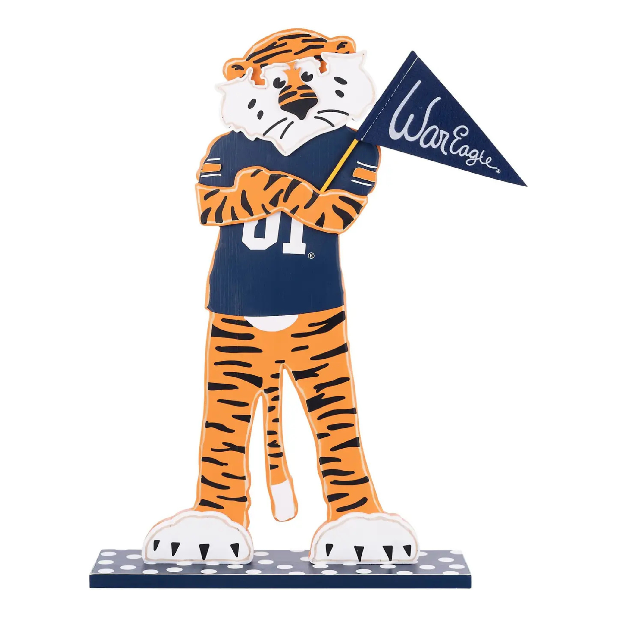 Aubie Wooden Mascot