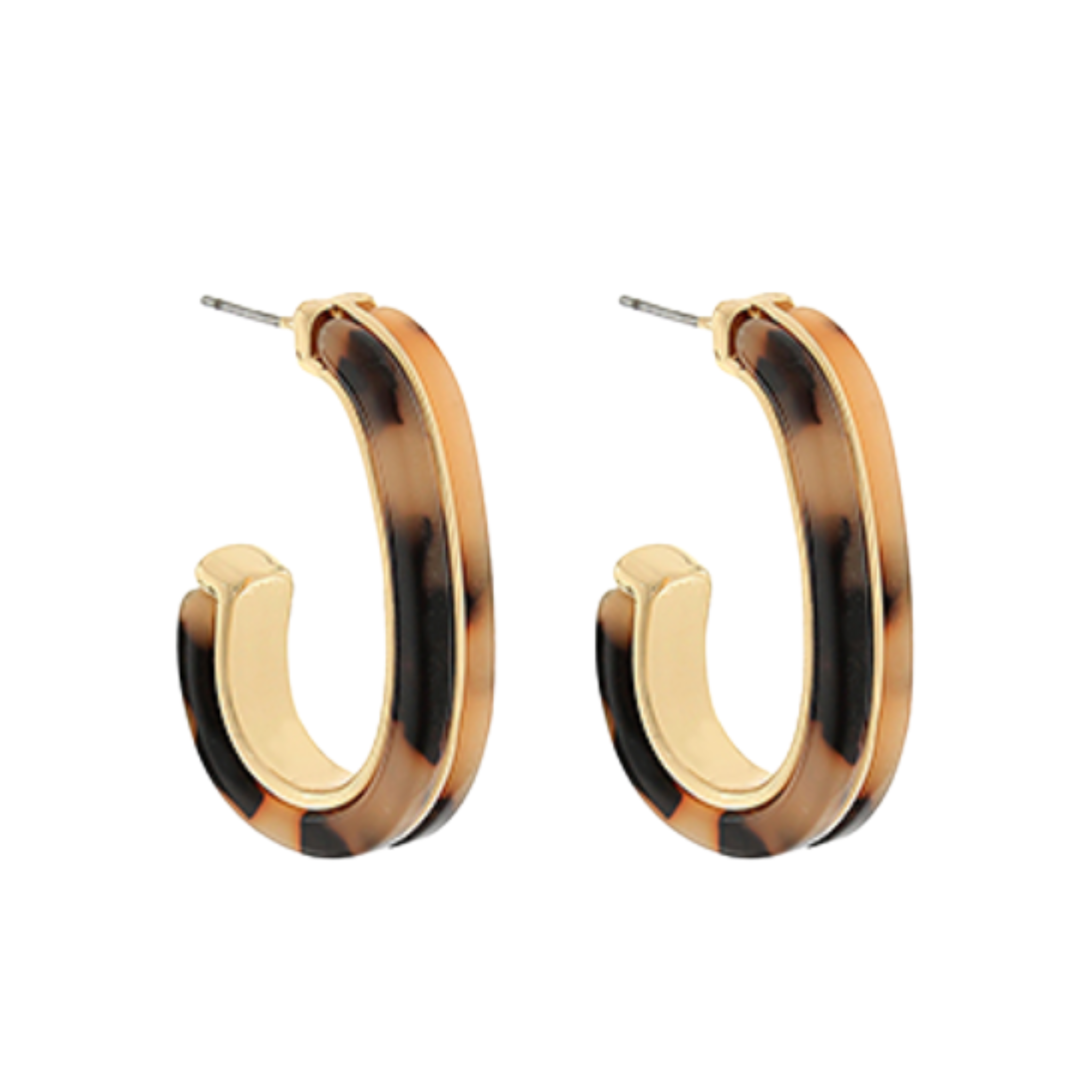 Tortoise Hook Hoops