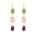 Linear Square Bead Earrings