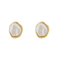 Byzantine Pearl Stud Earrings