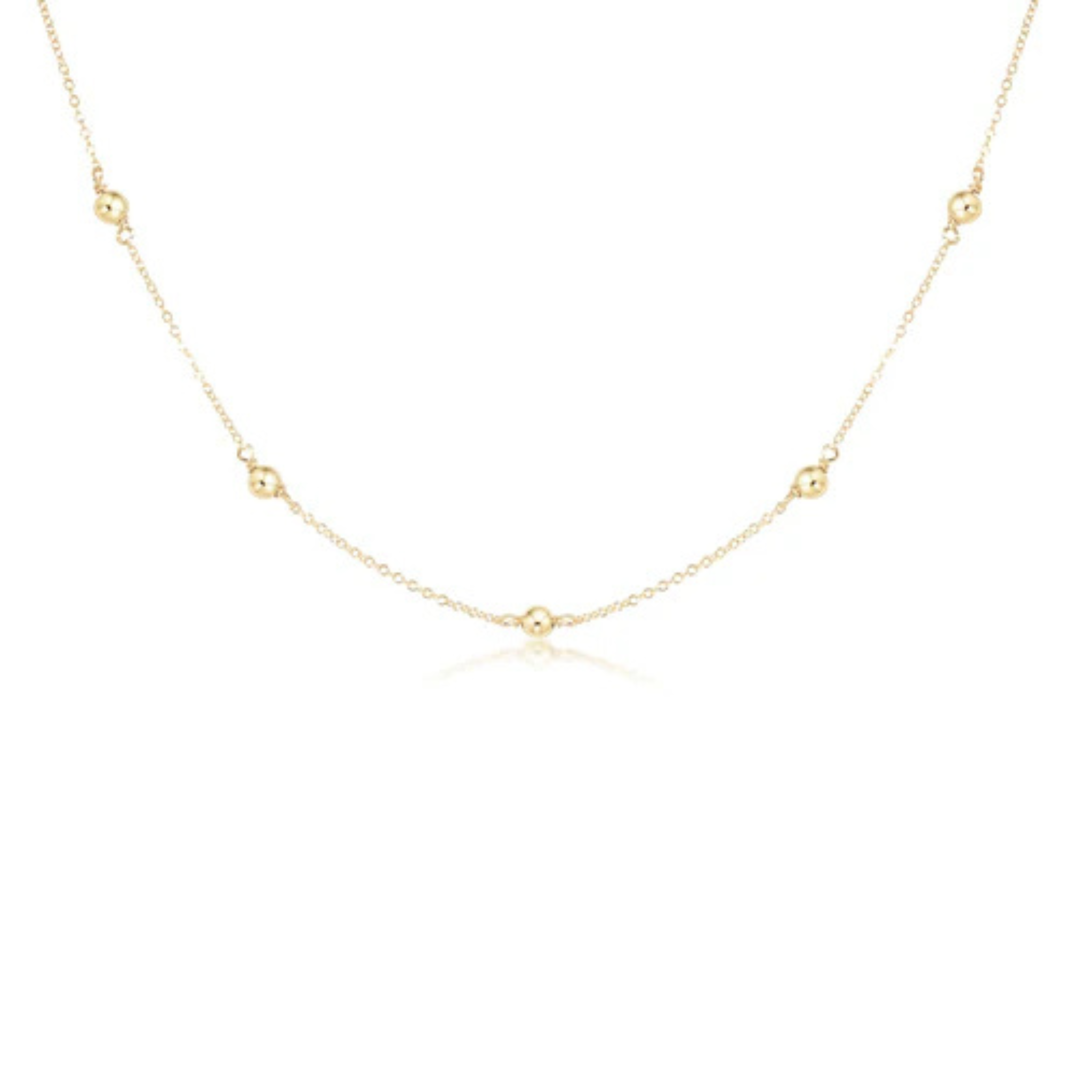 17" Choker Simplicity Chain Gold - Classic 4mm Gold