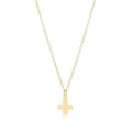 Signature Cross Gold Charm Necklace