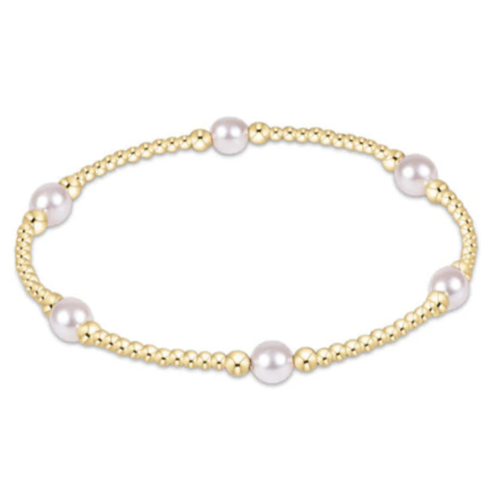 Purpose Pearl 5mm Gold Bracelet