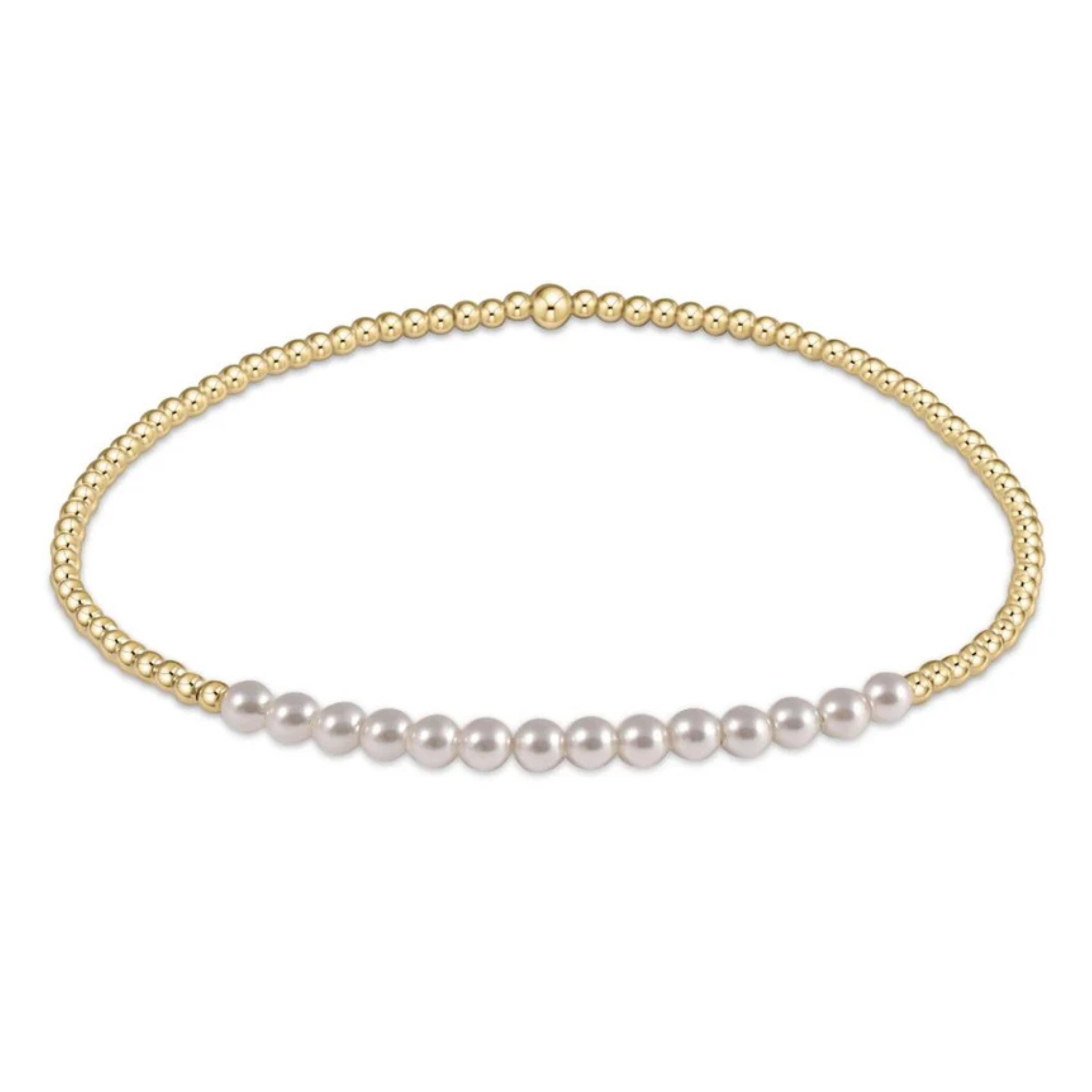 Gold Bliss Pearl 3mm Bracelet