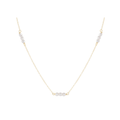 17" Chocker Joy Simplicity Chain Gold - Pearl 3mm