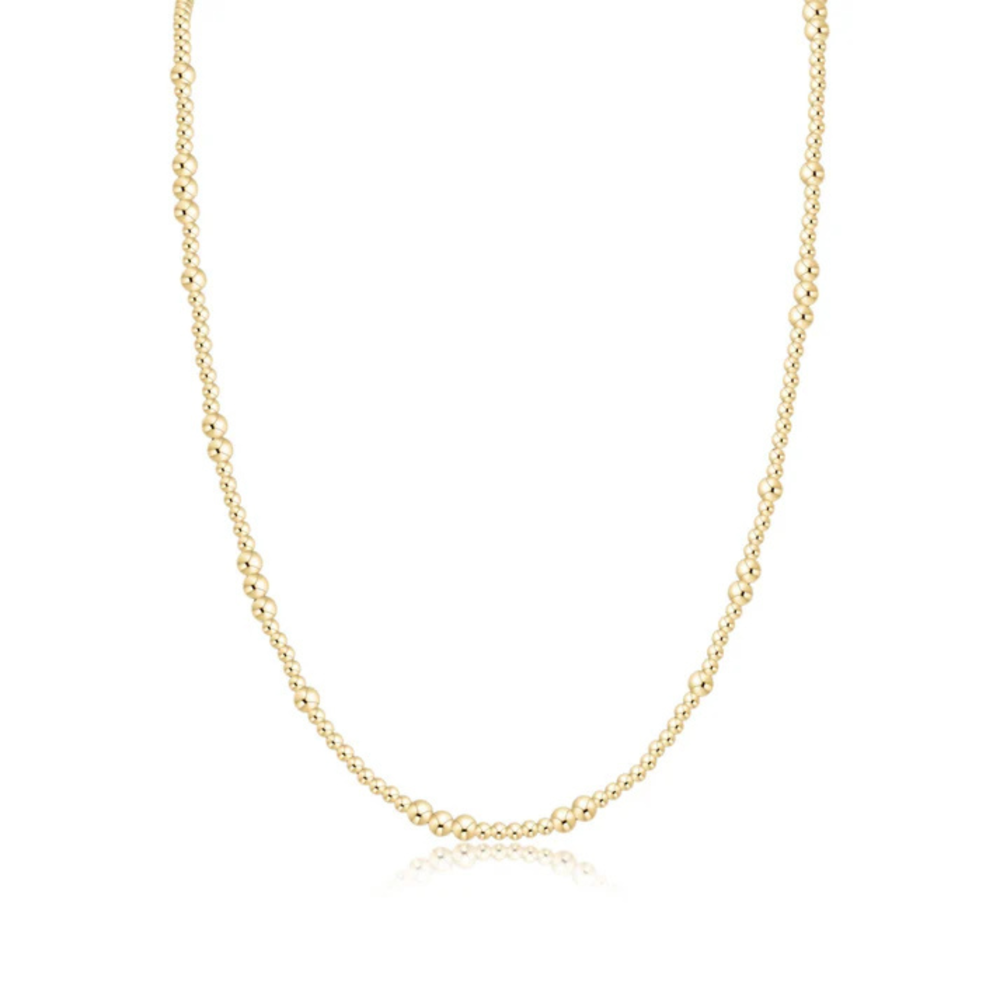 17" Chocker Beaded - Hope Unnwritten Gold 3mm