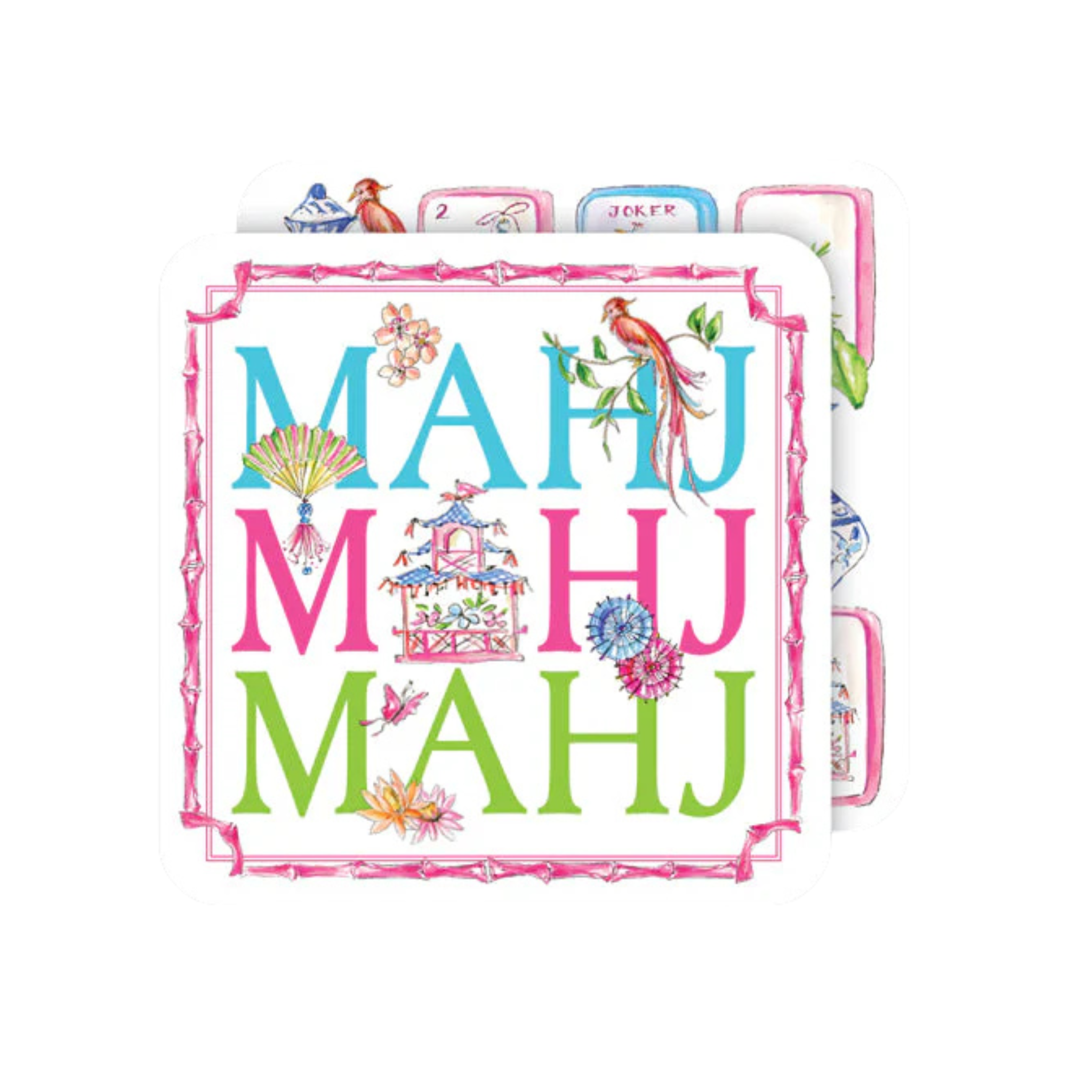 Mahjong Square Coasters