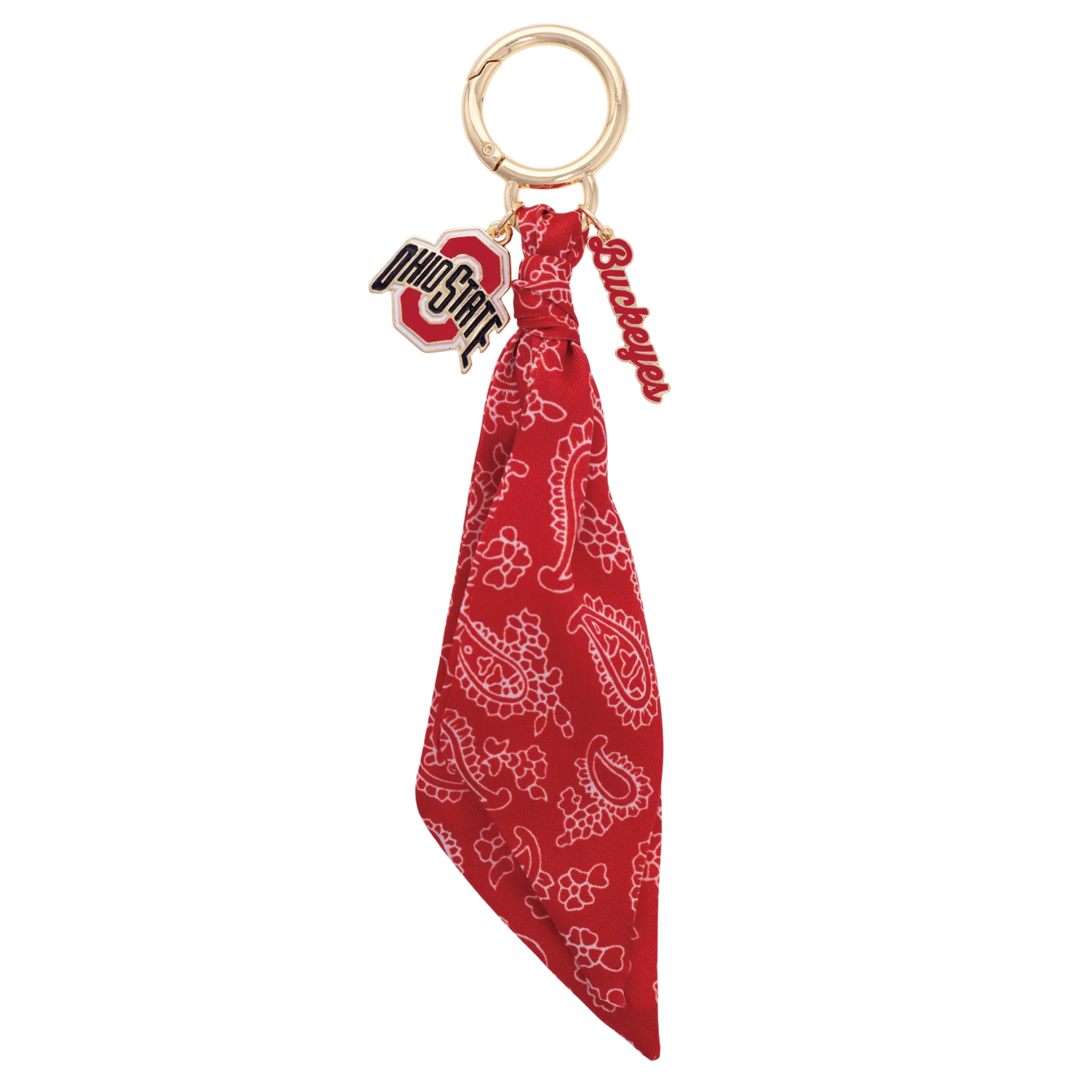 Ohio State Buckeyes Logo Bandana Bag Charm
