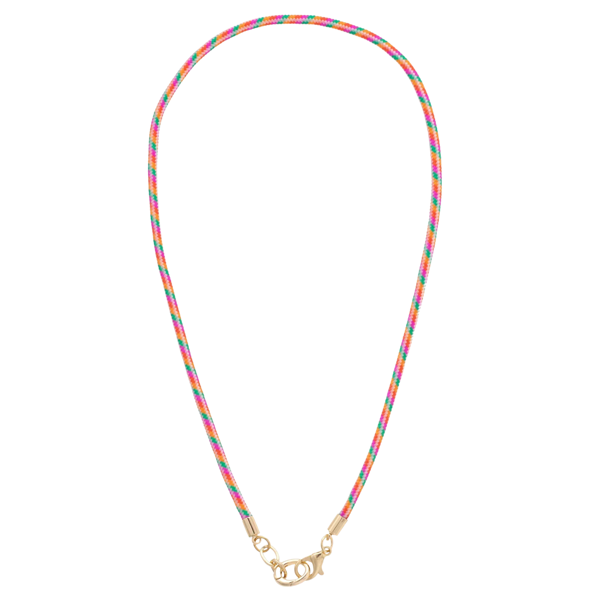 Pink Mix Goldie Charm Necklace