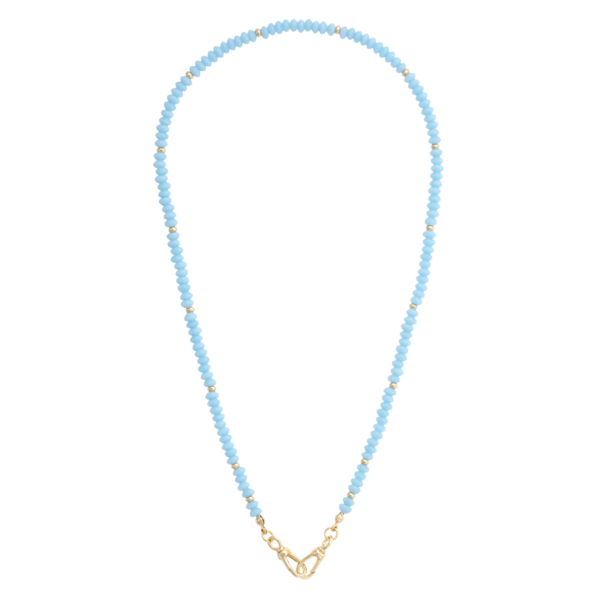 Light Blue Aurora Beaded Necklace