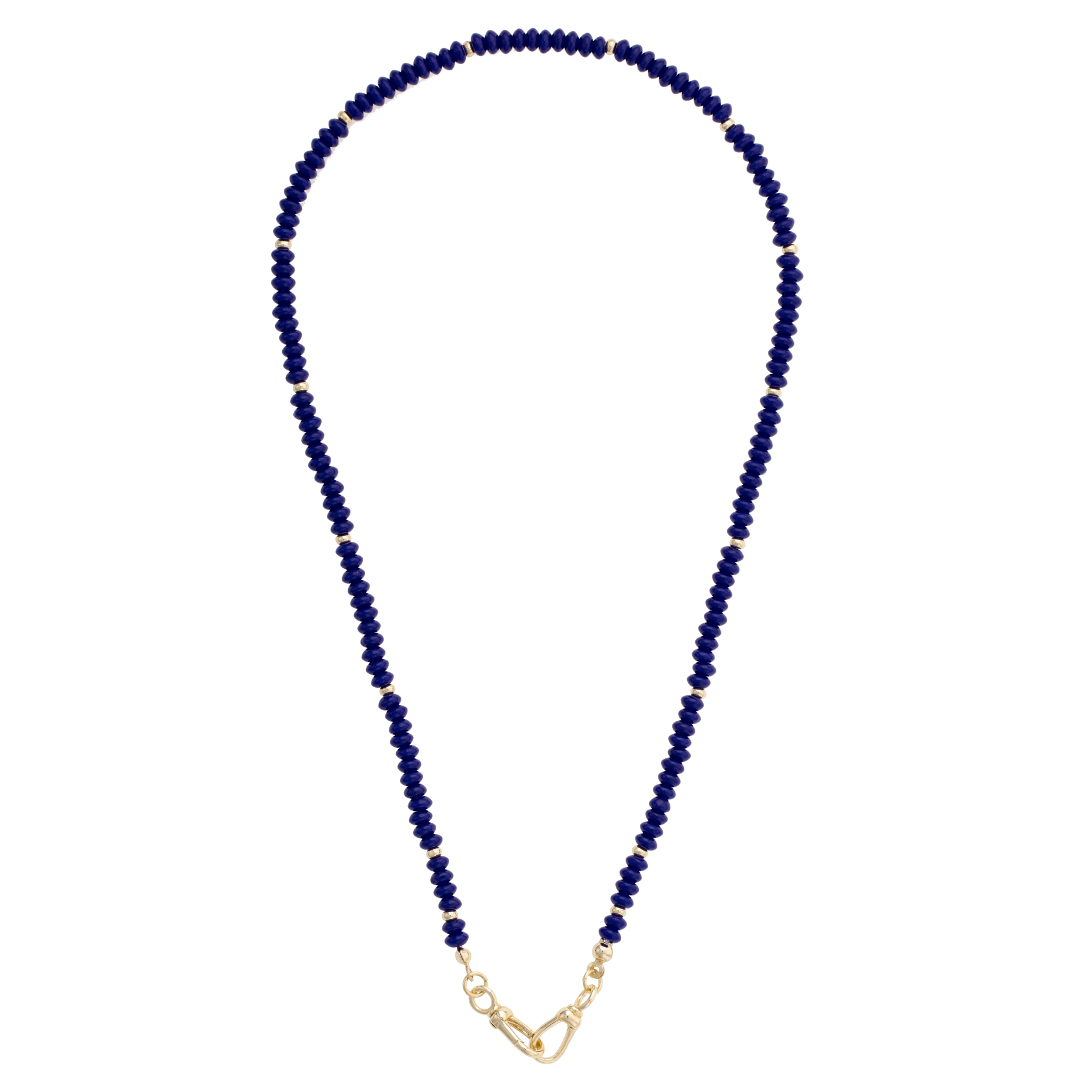 Navy Aurora Beaded Necklace