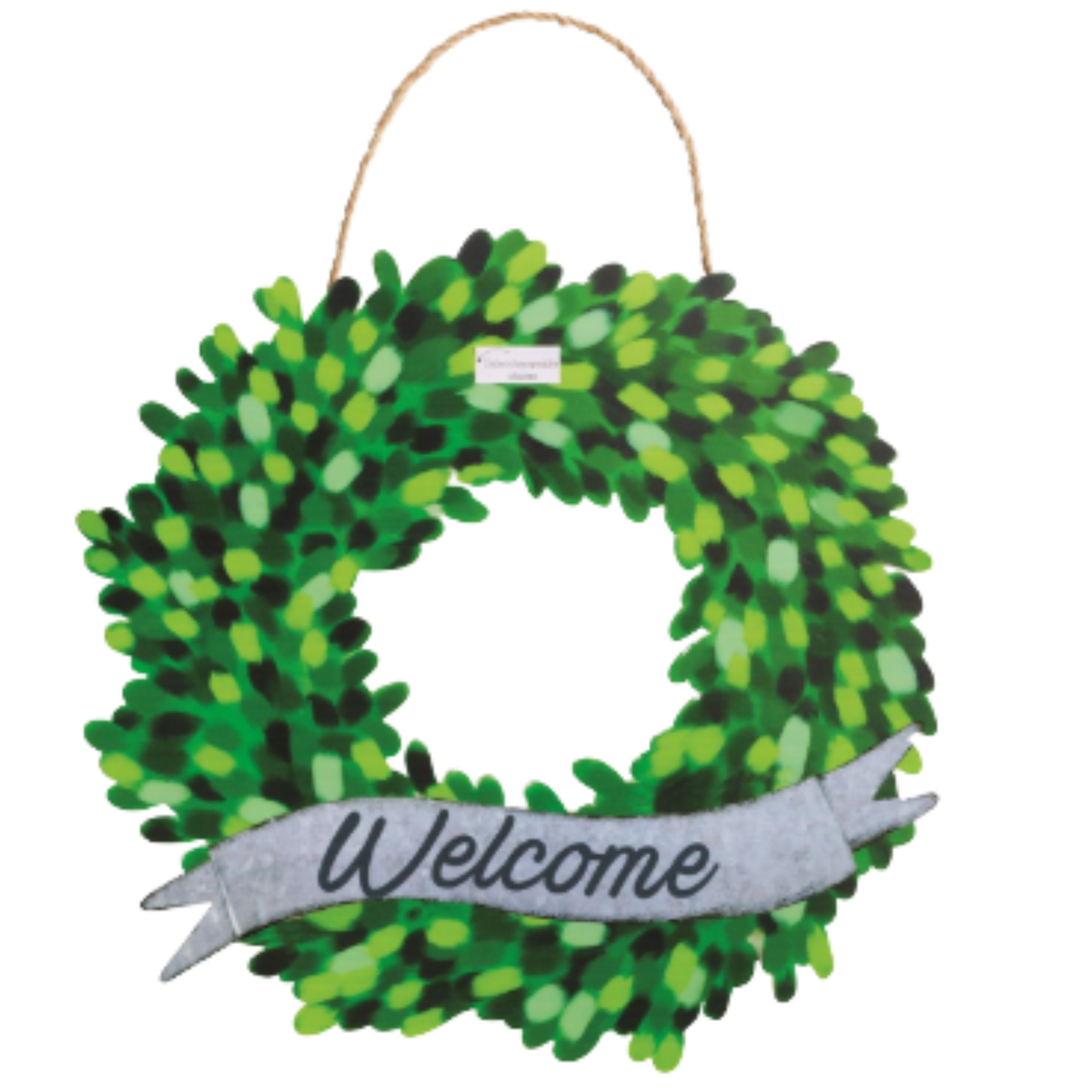 Welcome Tin Wreath