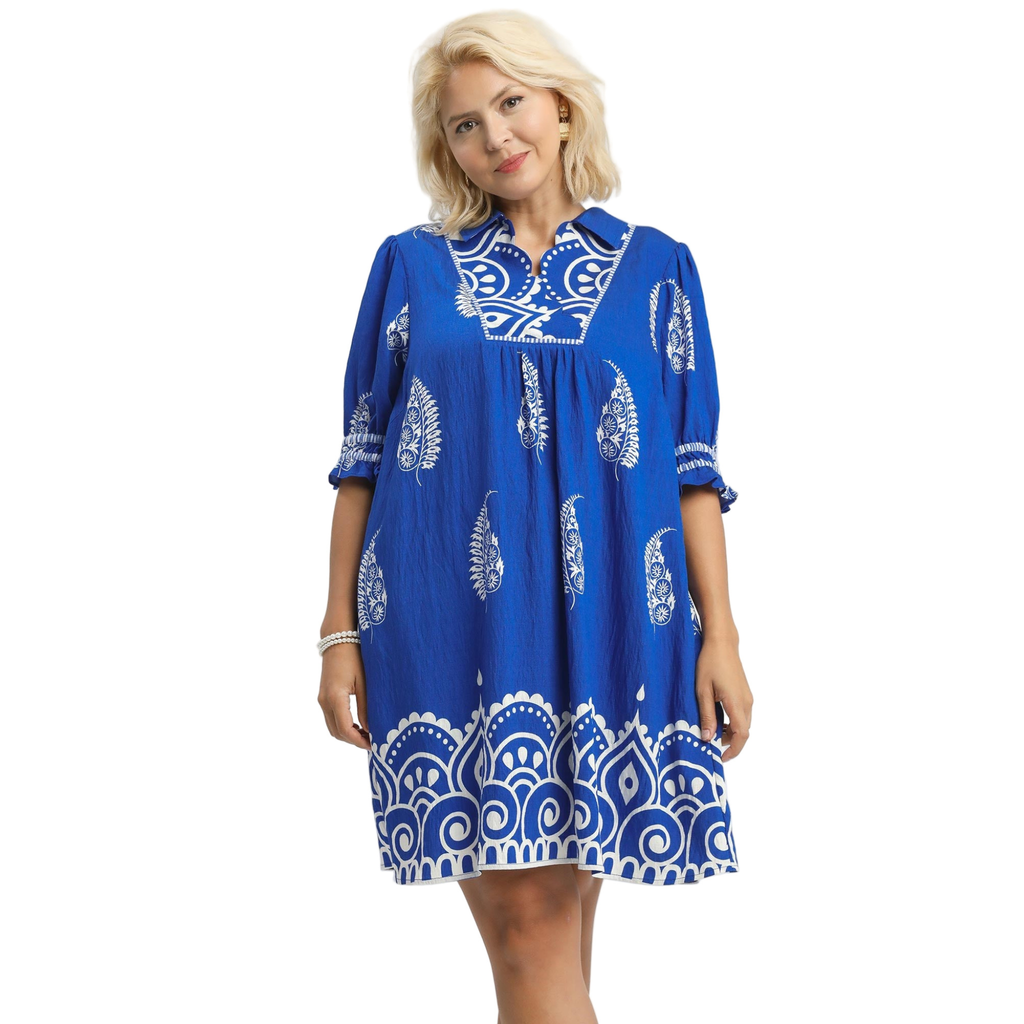 Azure Blue Mini Dress