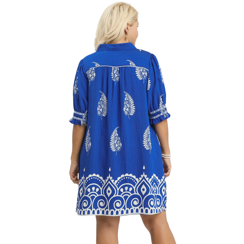 Azure Blue Mini Dress