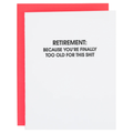 Retirement Card