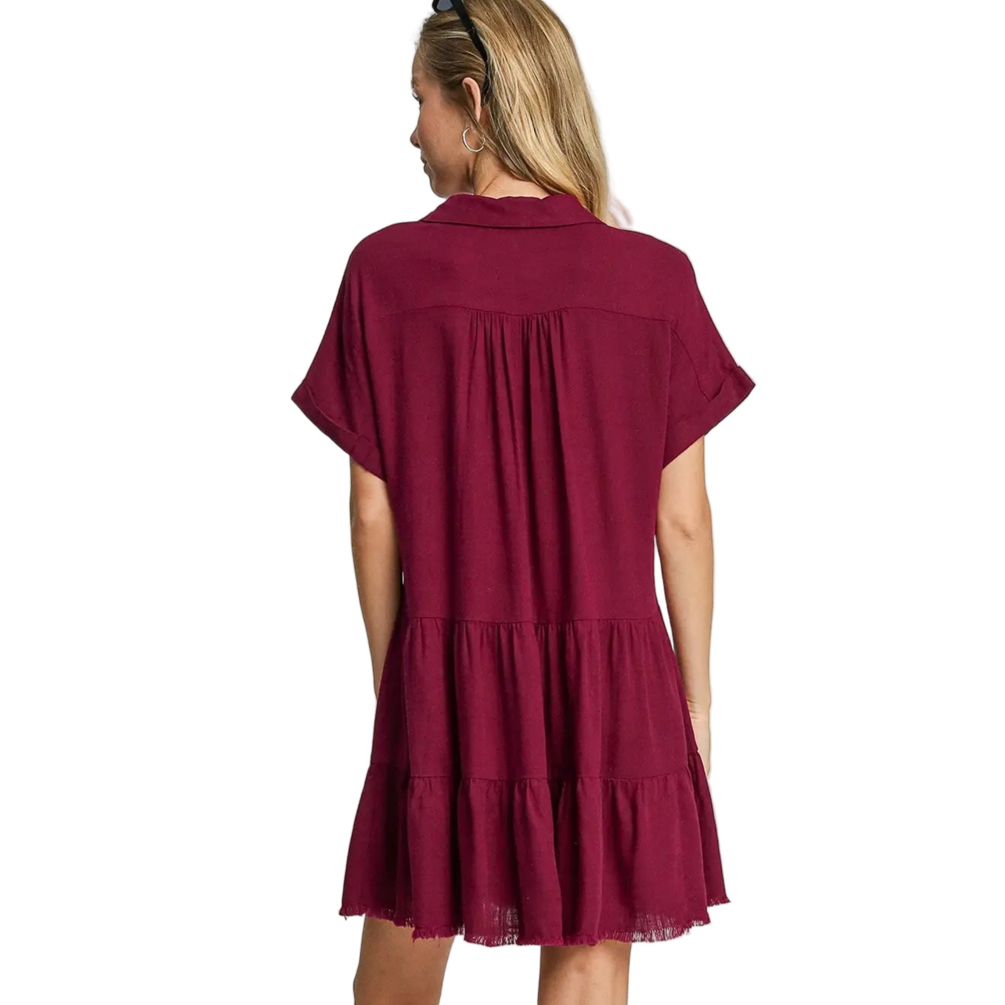 Sunny Maroon Mini Dress
