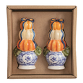 Pumpkin Topiary Salt & Pepper Shakers