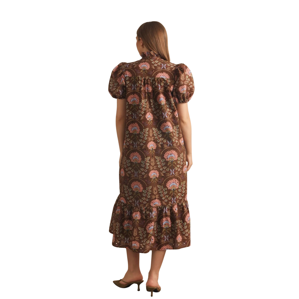 Flo Brown Midi Dress