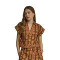 Steph Brown Floral Top