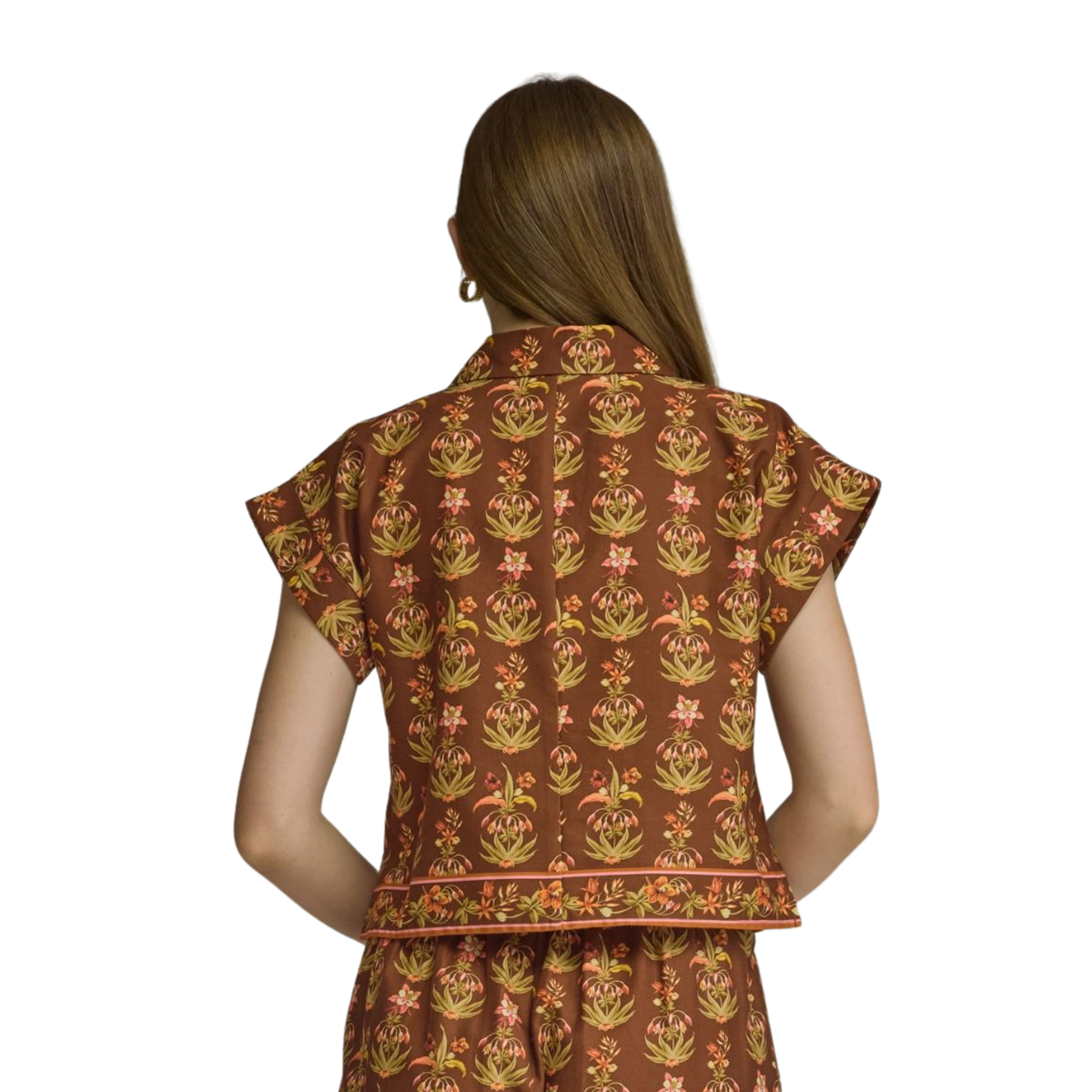 Steph Brown Floral Top
