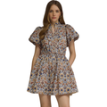 Hattie Ecru Floral Dress