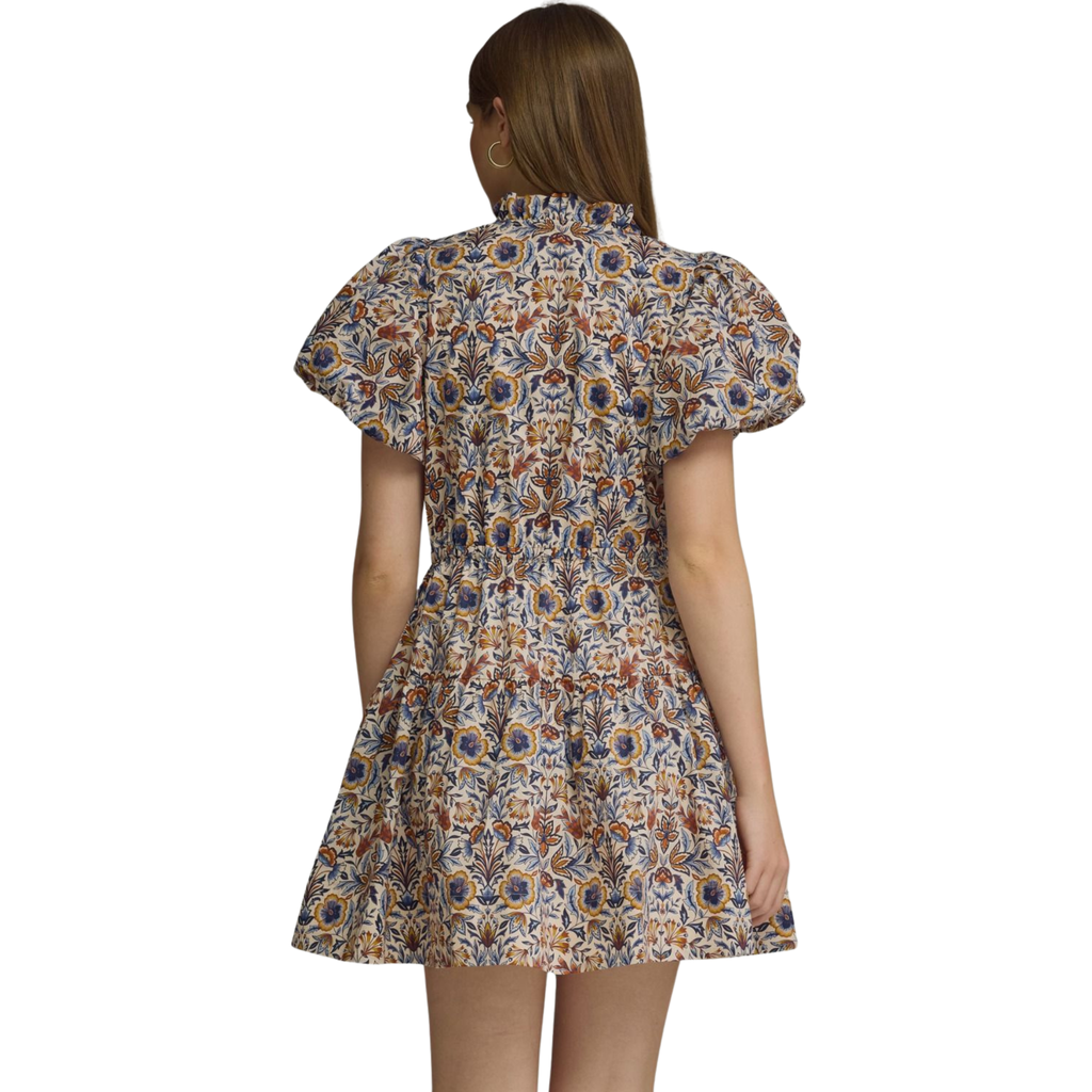 Hattie Ecru Floral Dress