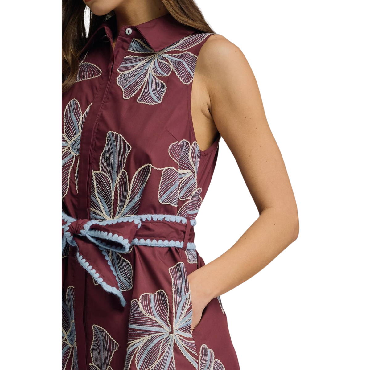 Adalaid Wine Dress