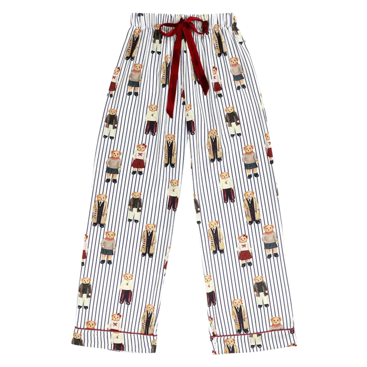 Bear Satin PJ Set with Pants