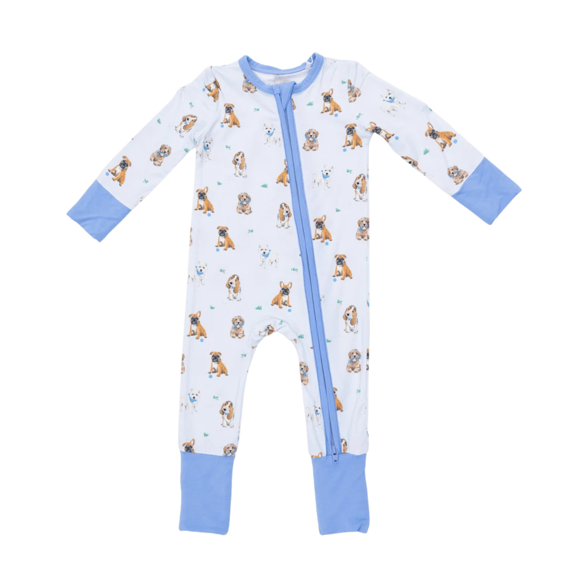 Bestie Dogs Blue Convertible Romper