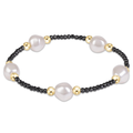 Purpose Admire Pearl 8mm Faceted Hematite Bracelet