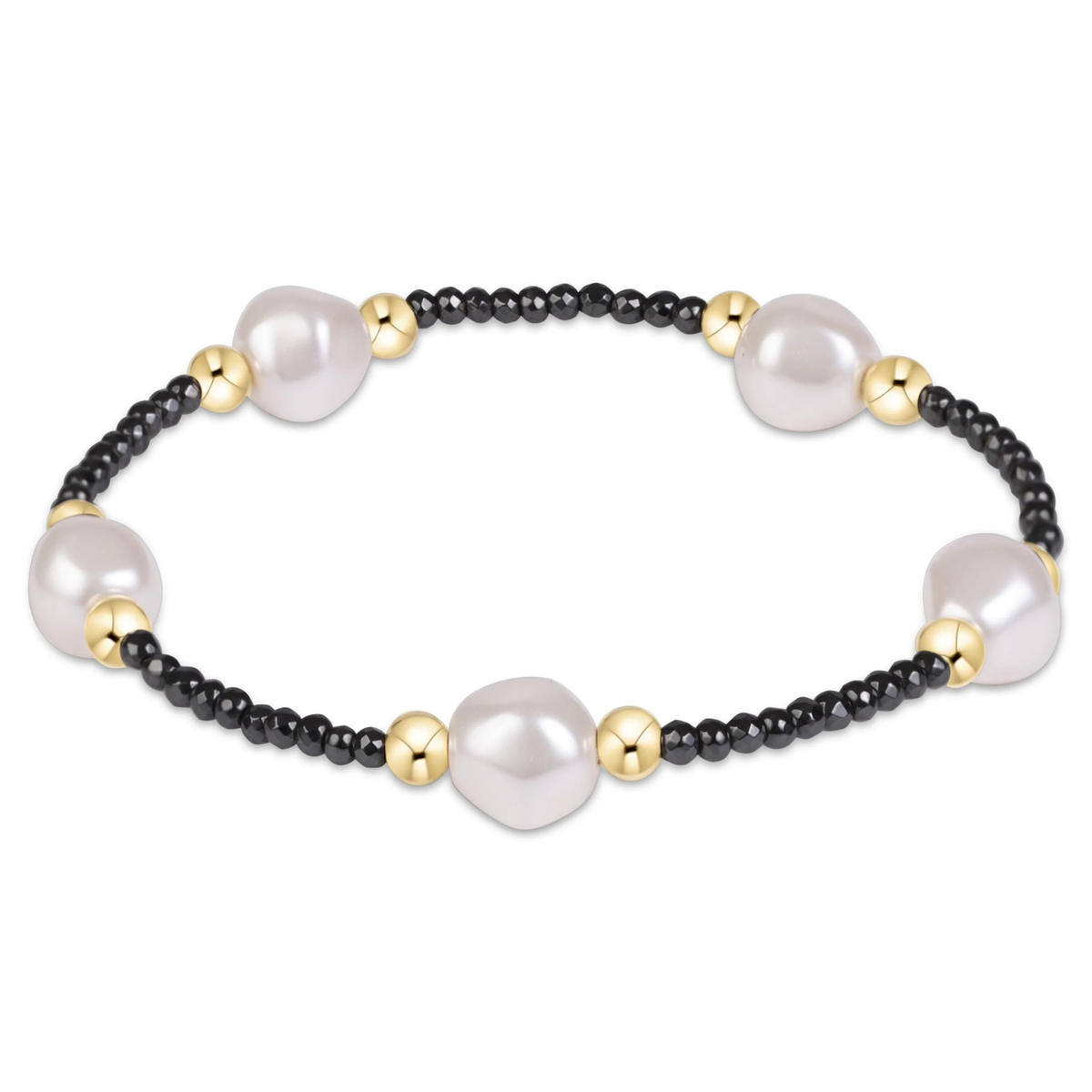 Purpose Admire Pearl 8mm Faceted Hematite Bracelet