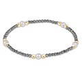 Purpose Pearl 4mm Silver Faceted Hematite Bracelet