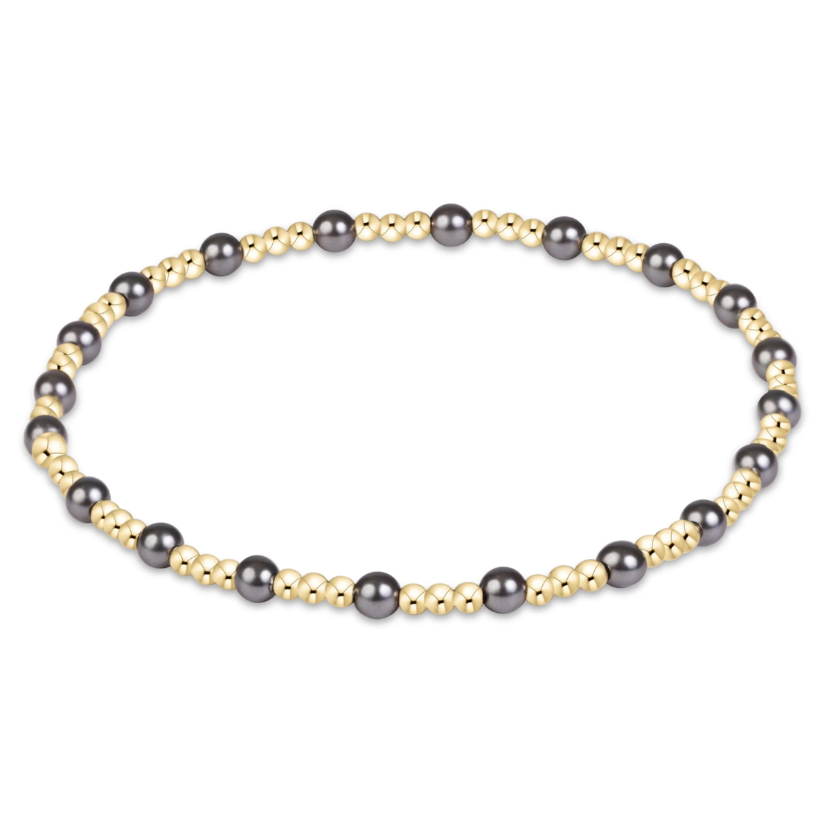 Sincerity Pearl Dark Grey 3mm Bracelet