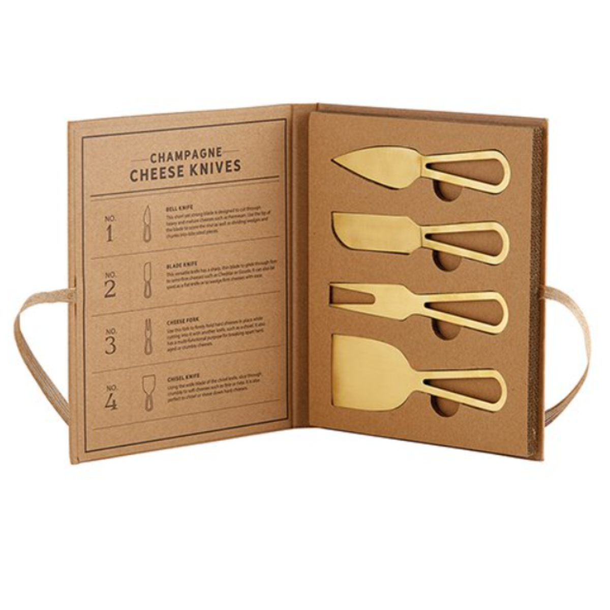 Champagne Gold Cheese Knife Set