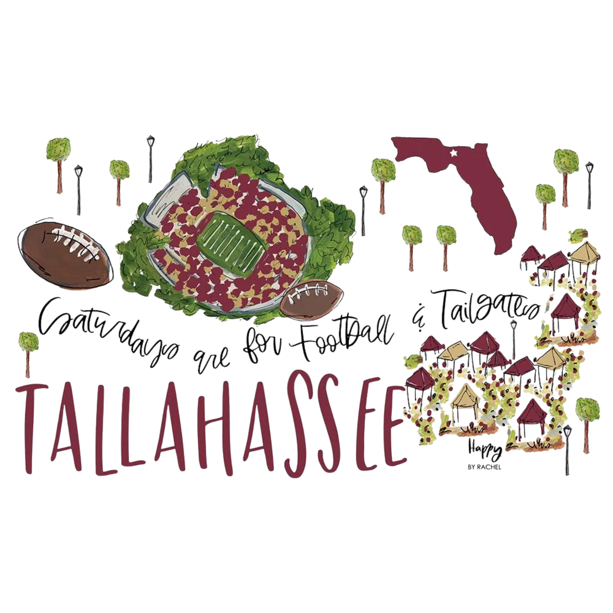 Saturdays in Tallahassee Mega Mug