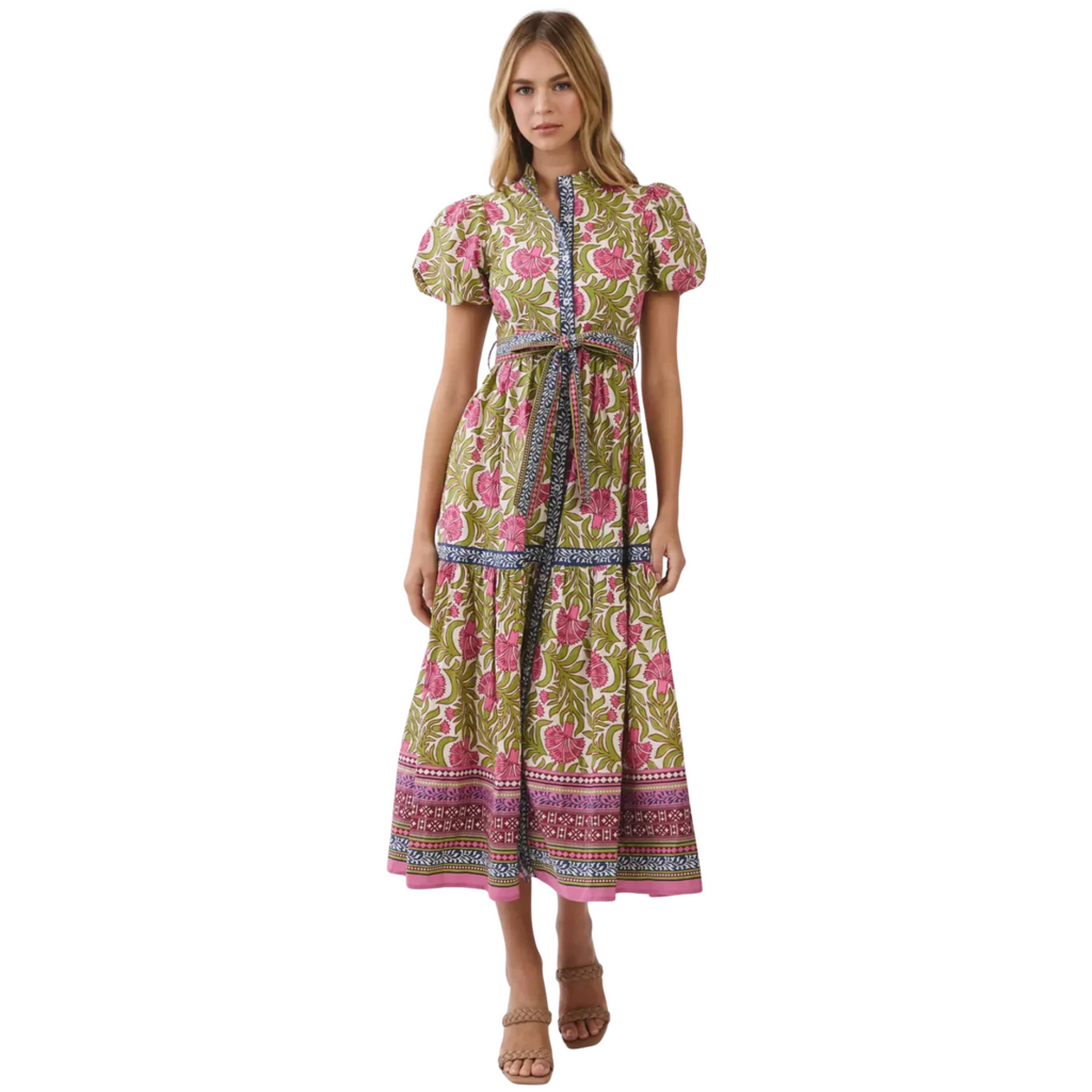 Kim Green Maxi Dress