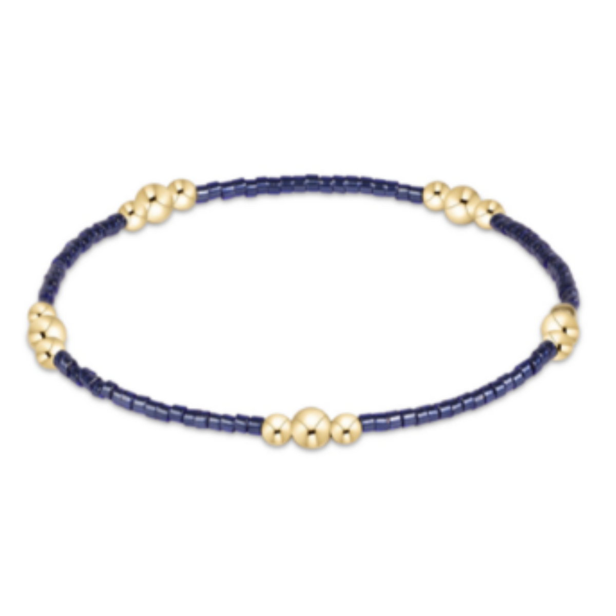 Hope Purpose Gold Bracelet - Navy