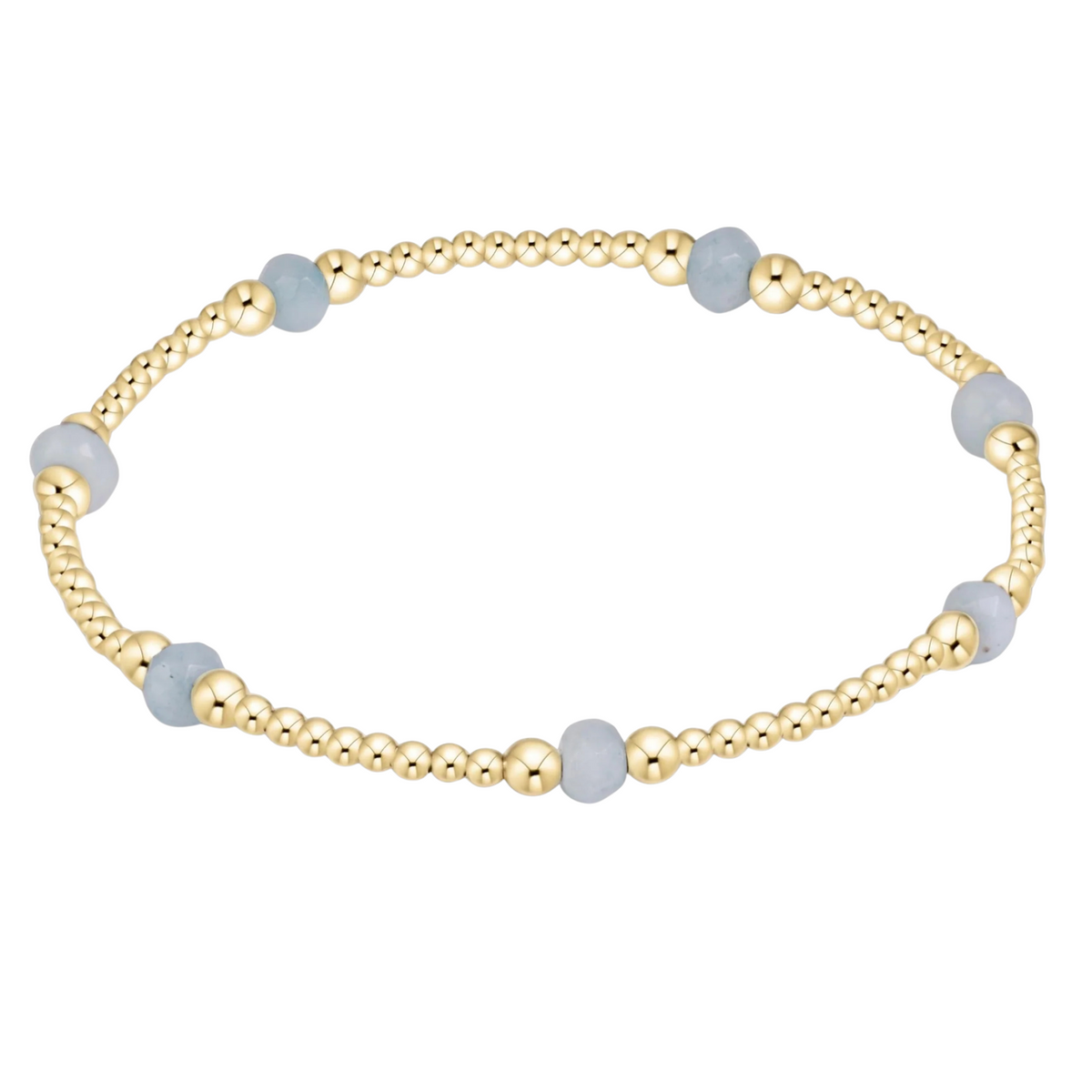 Purpose Gemstone 4mm Bracelet- Aquamarine