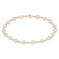 Sincerity Gemstone Pearl 4mm Bracelet - Mother of Pearl