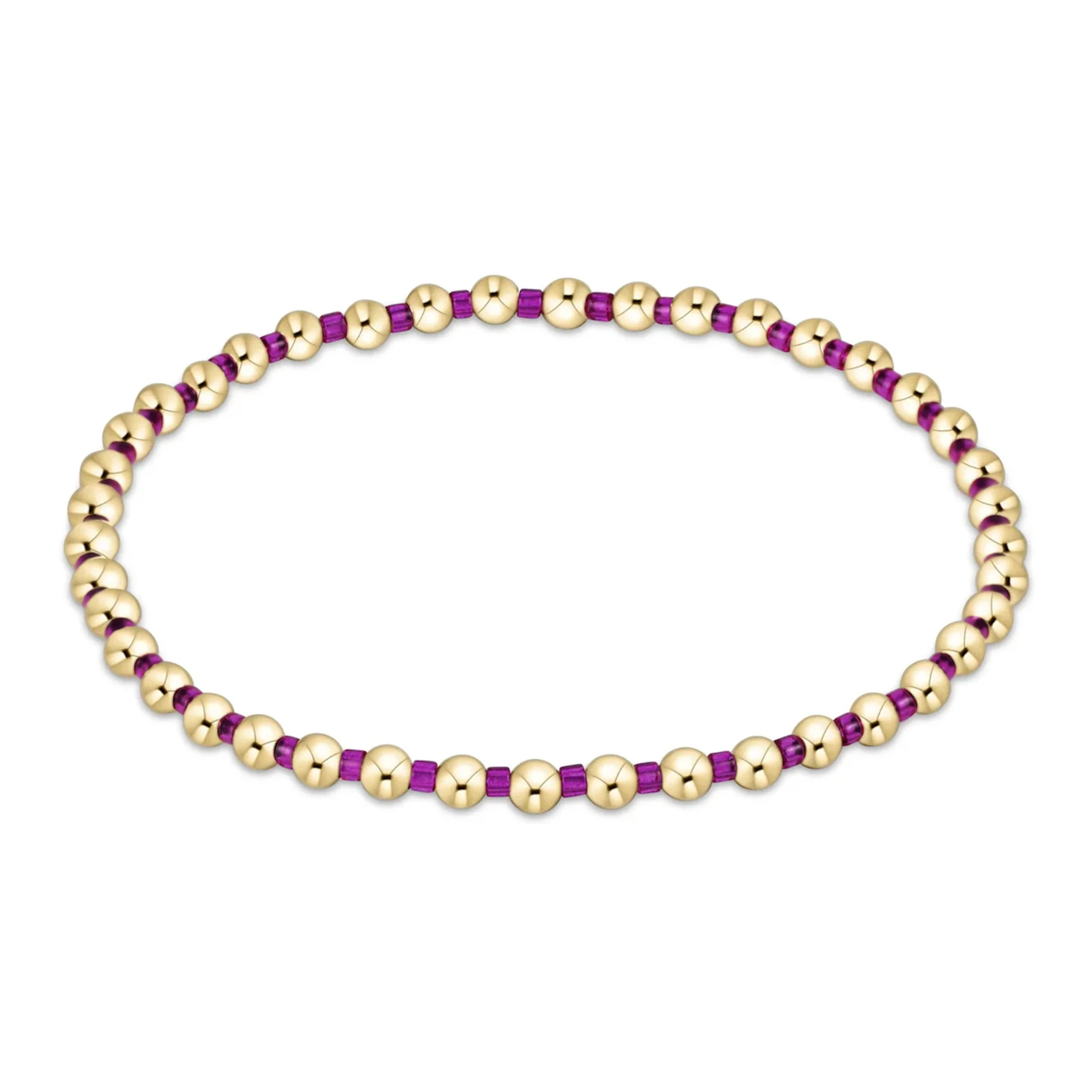 Hope Grateful Bracelet - Fuchsia