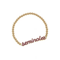 Florida State Seminole Enamel Script Stretch Bracelet