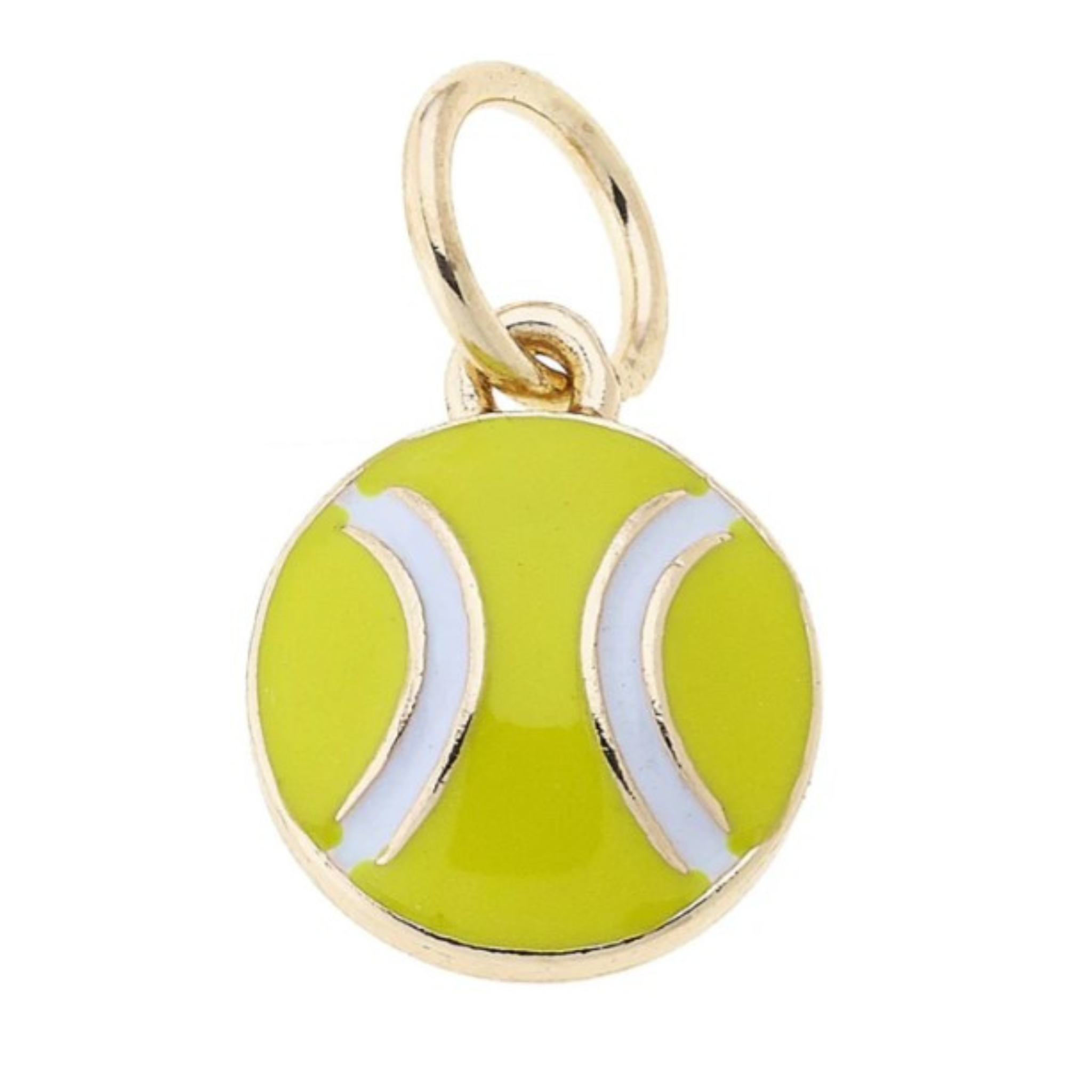 Mini Enamel Tennis Ball Charm
