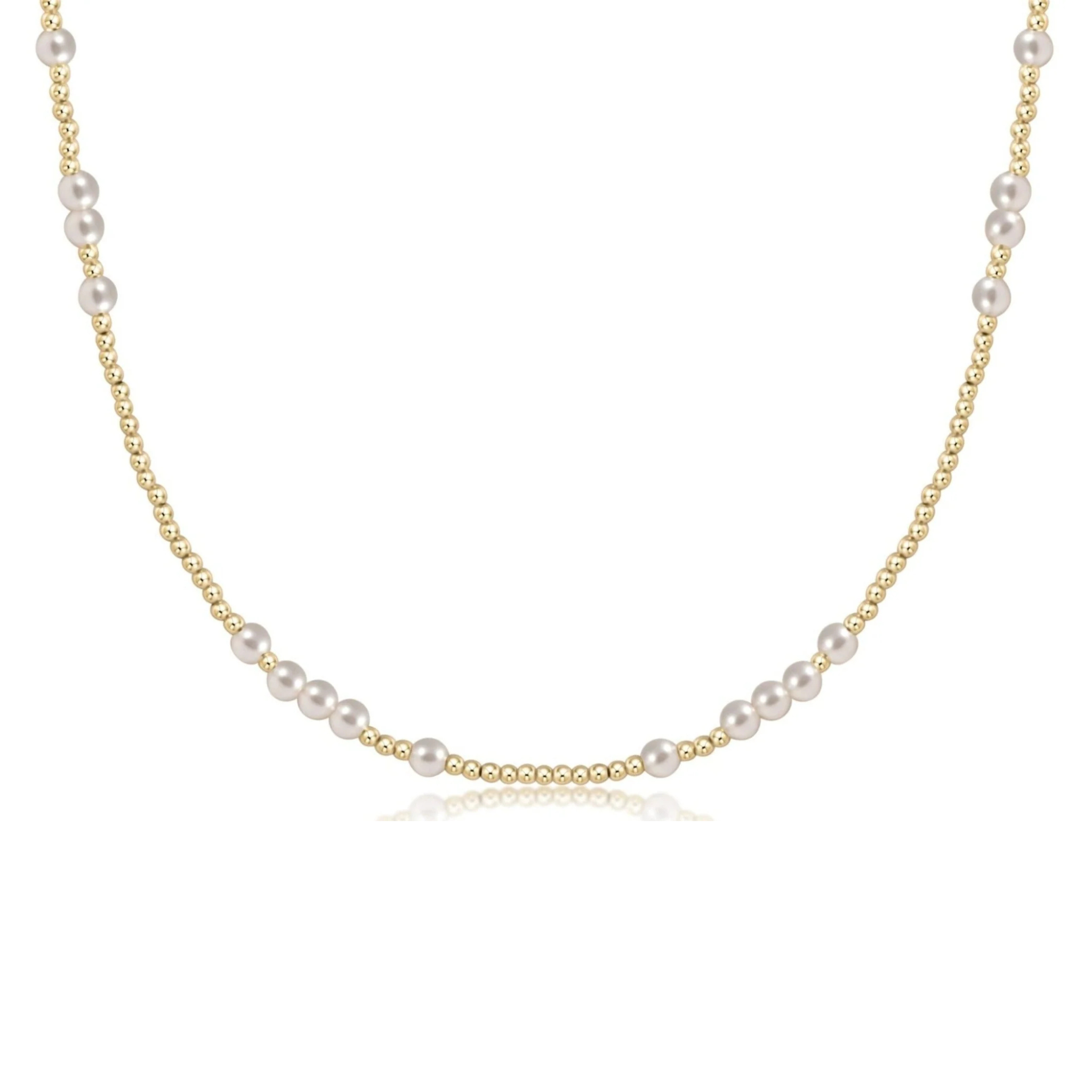 17" Hope Unwritten Pearl 4mm Choker