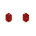 Red Druzy Earrings