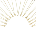 Pearl Gold Filled Initial Necklace